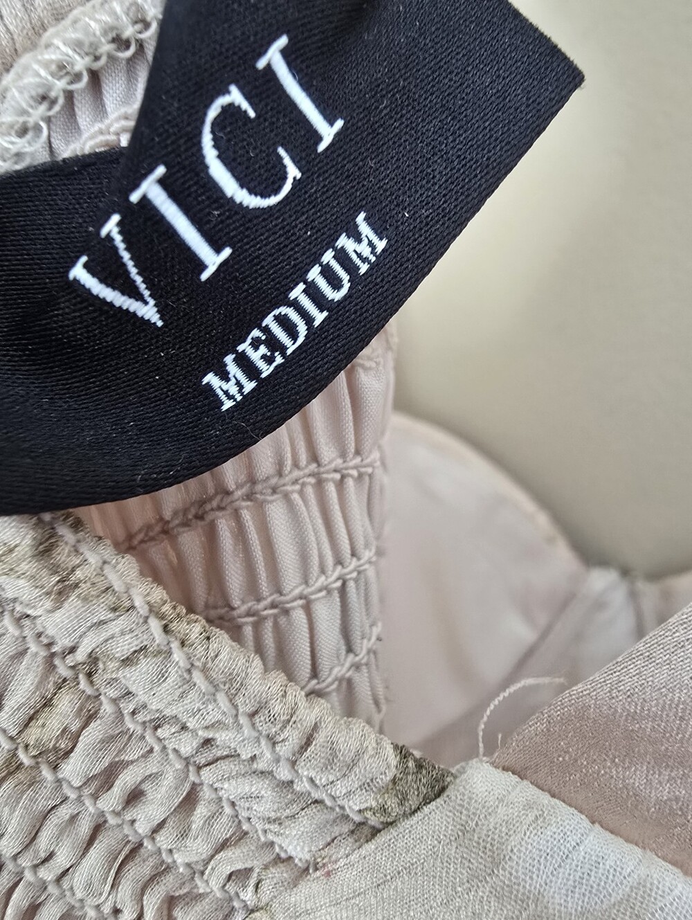 Vici Blush Horizon Tiered Bustier Maxi Dress - Picture 9 of 9